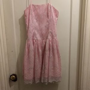 Girls Pink n Silver Dress